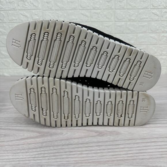 Ilse Jacobsen Hornbaek Tulip 139 Shoes WMNS 38 Black Perforated Slip On Sneakers - Picture 7 of 10